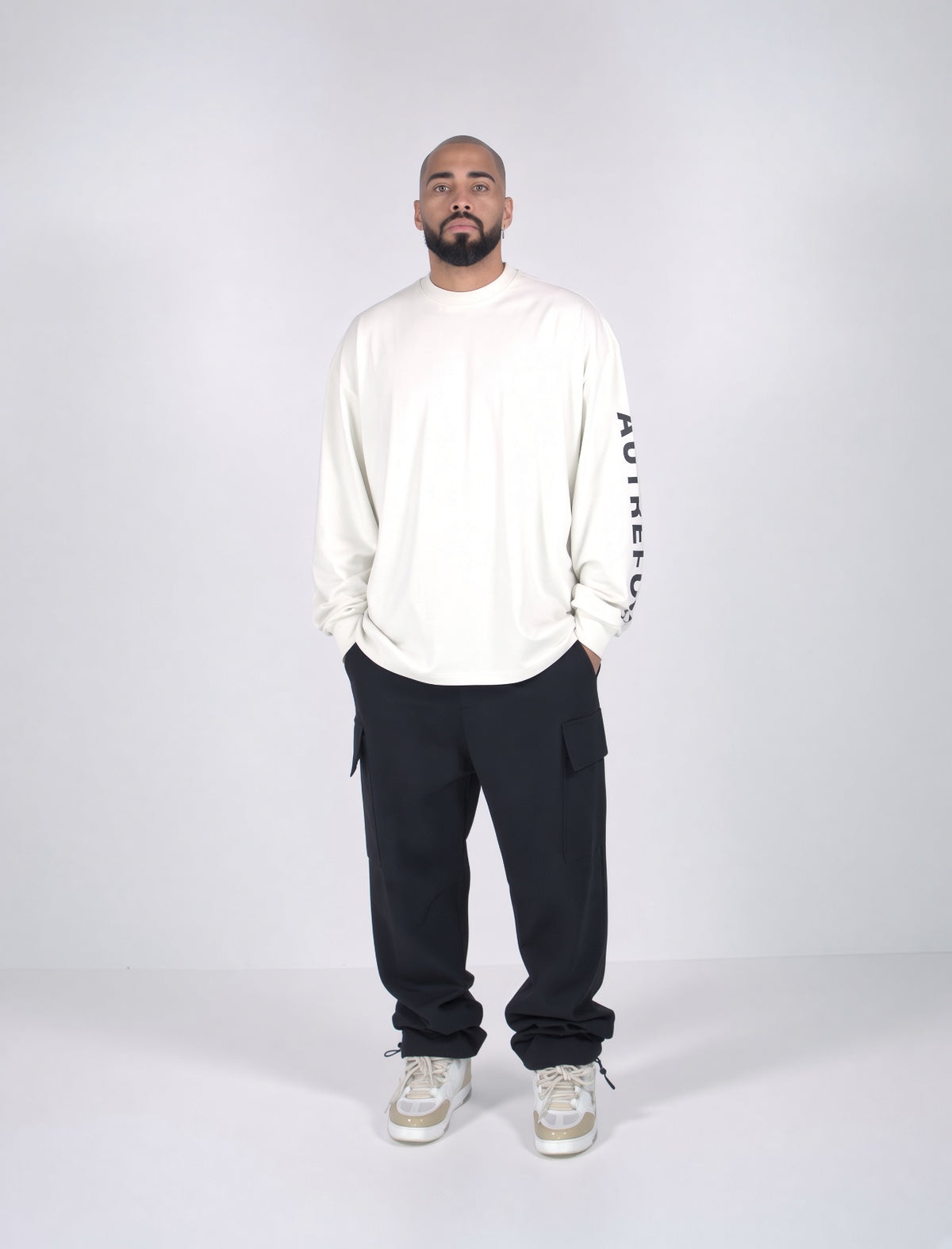 Relaxed Fit Longsleeve - Off White