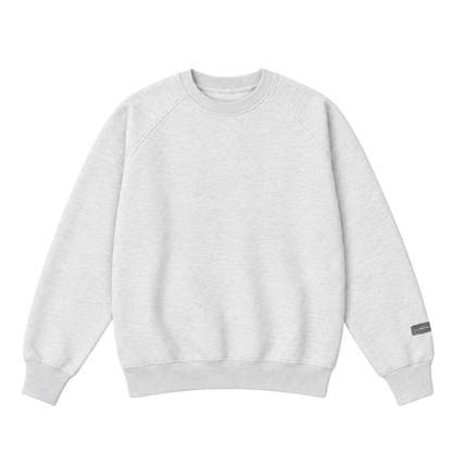Boxy fit sweater - Grey Marl