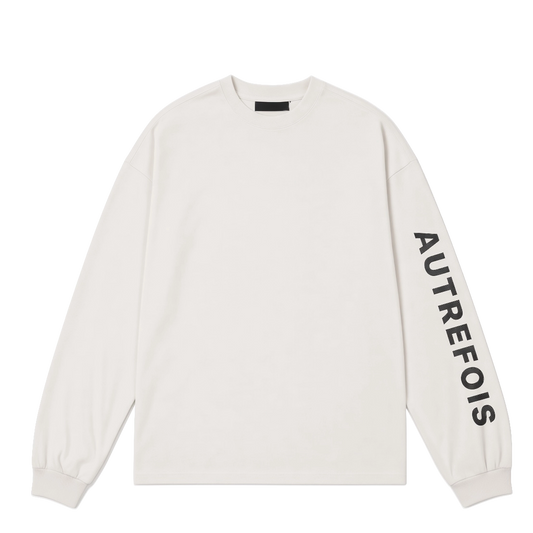 Relaxed Fit Longsleeve - Off White