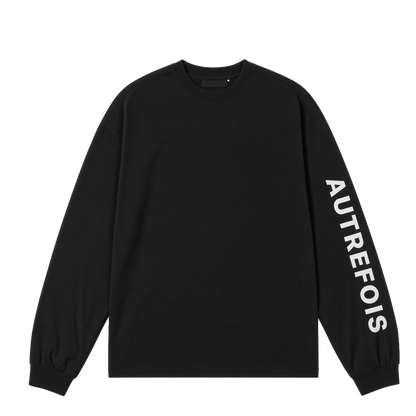 Relaxed Fit Longsleeve - Black