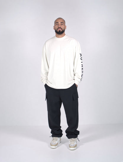 Relaxed Fit Longsleeve - Off White