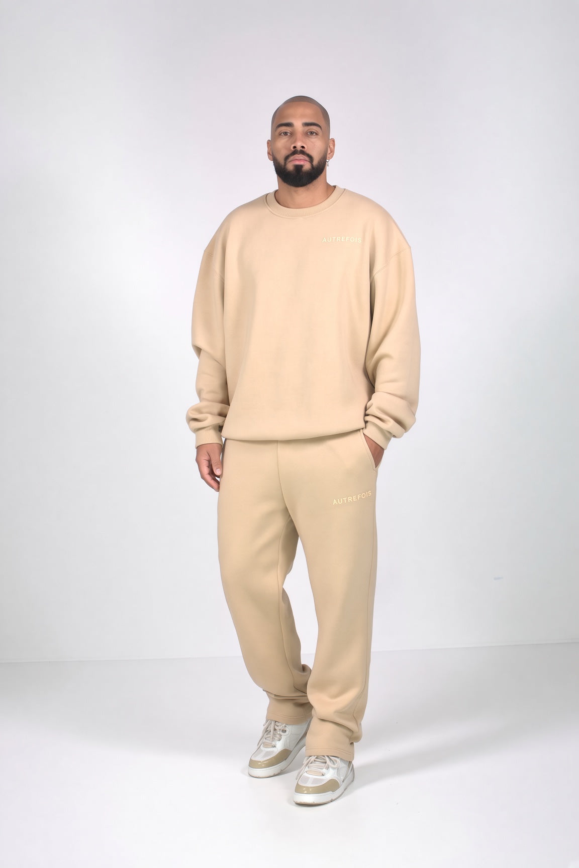 Sweatpants: Straight Fit With Split
